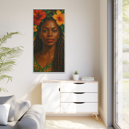 Framed Matte Canvas Print —Pennycooke Girl