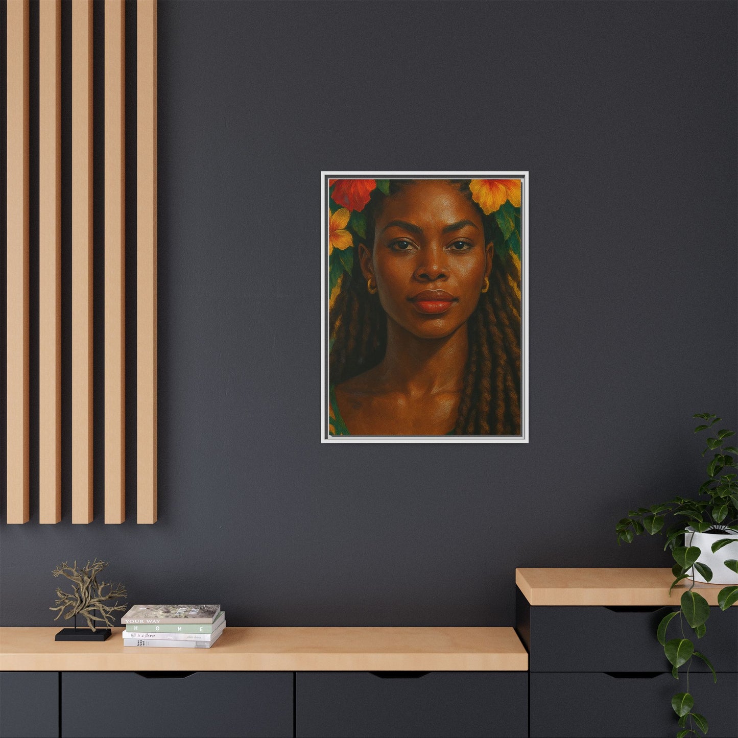 Framed Matte Canvas Print —Pennycooke Girl