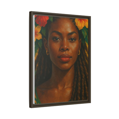 Framed Matte Canvas Print —Pennycooke Girl