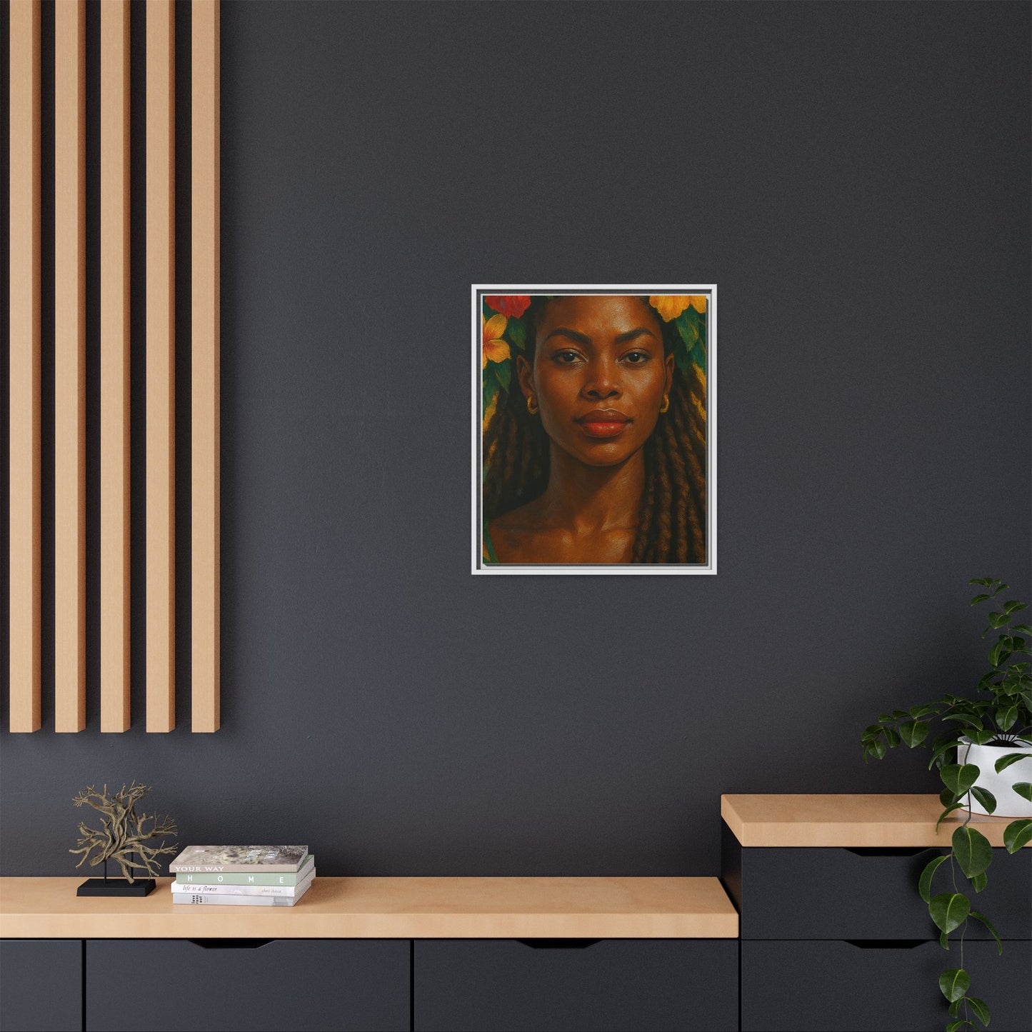 Framed Matte Canvas Print —Pennycooke Girl