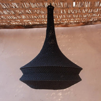 Oracabesa - Modern Crochet Lamp | Boho Light Pendant | Rustic Lampshade
