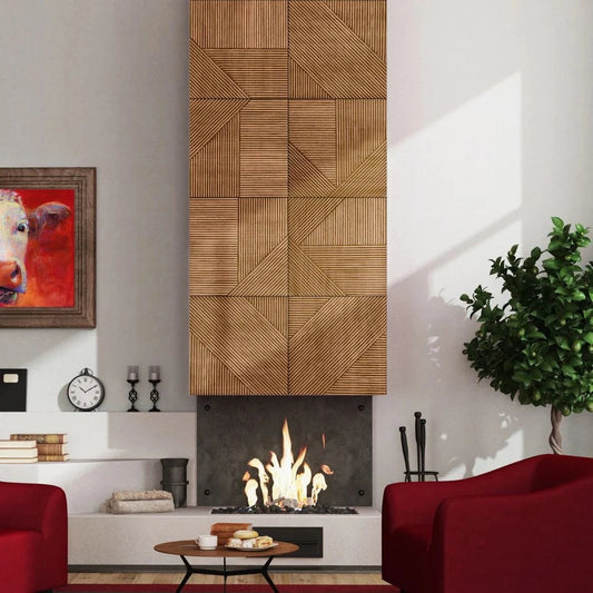 3D Wood Wall Panels 4-Piece Set - DesignsByZuedi