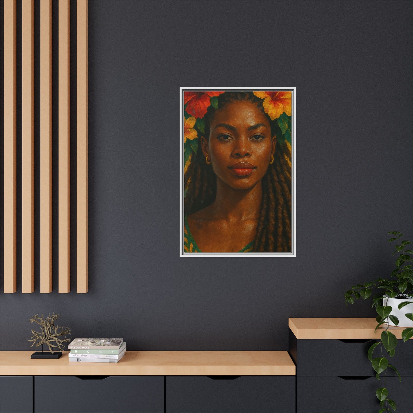 Framed Matte Canvas Print —Pennycooke Girl
