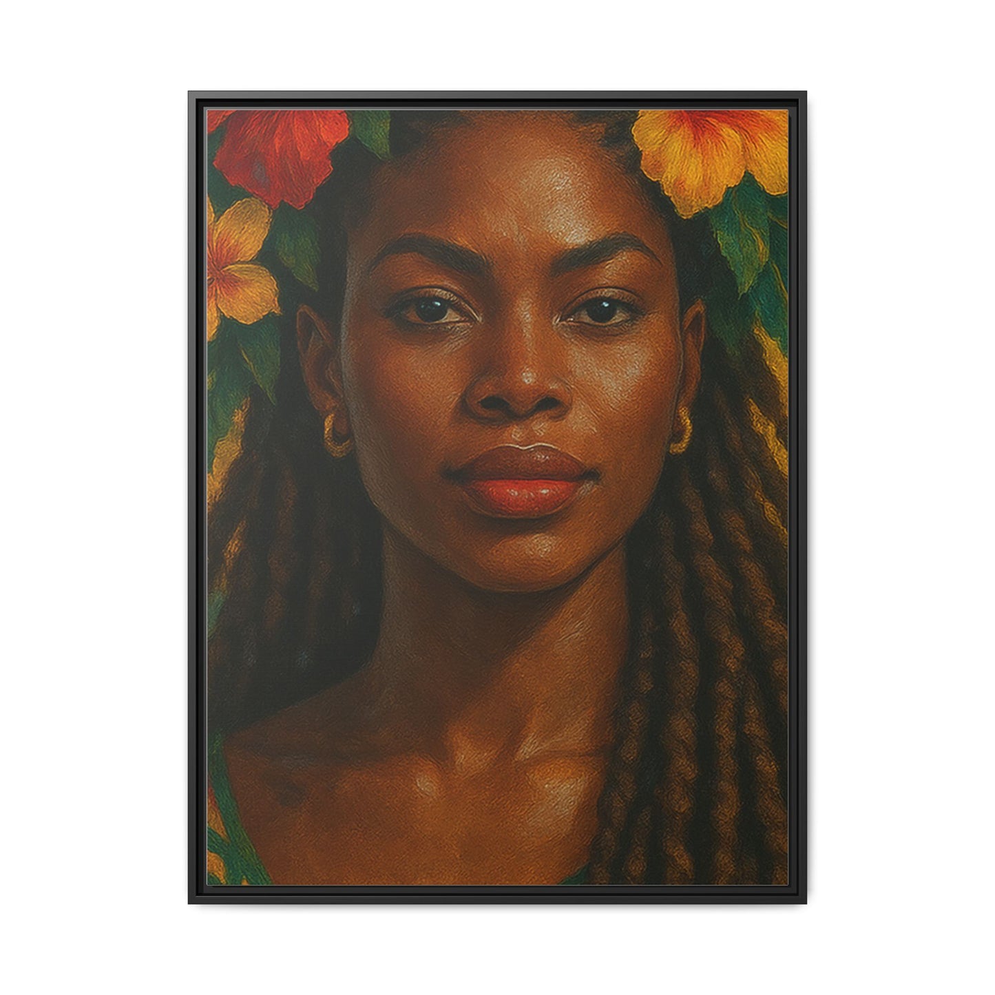 Framed Matte Canvas Print —Pennycooke Girl