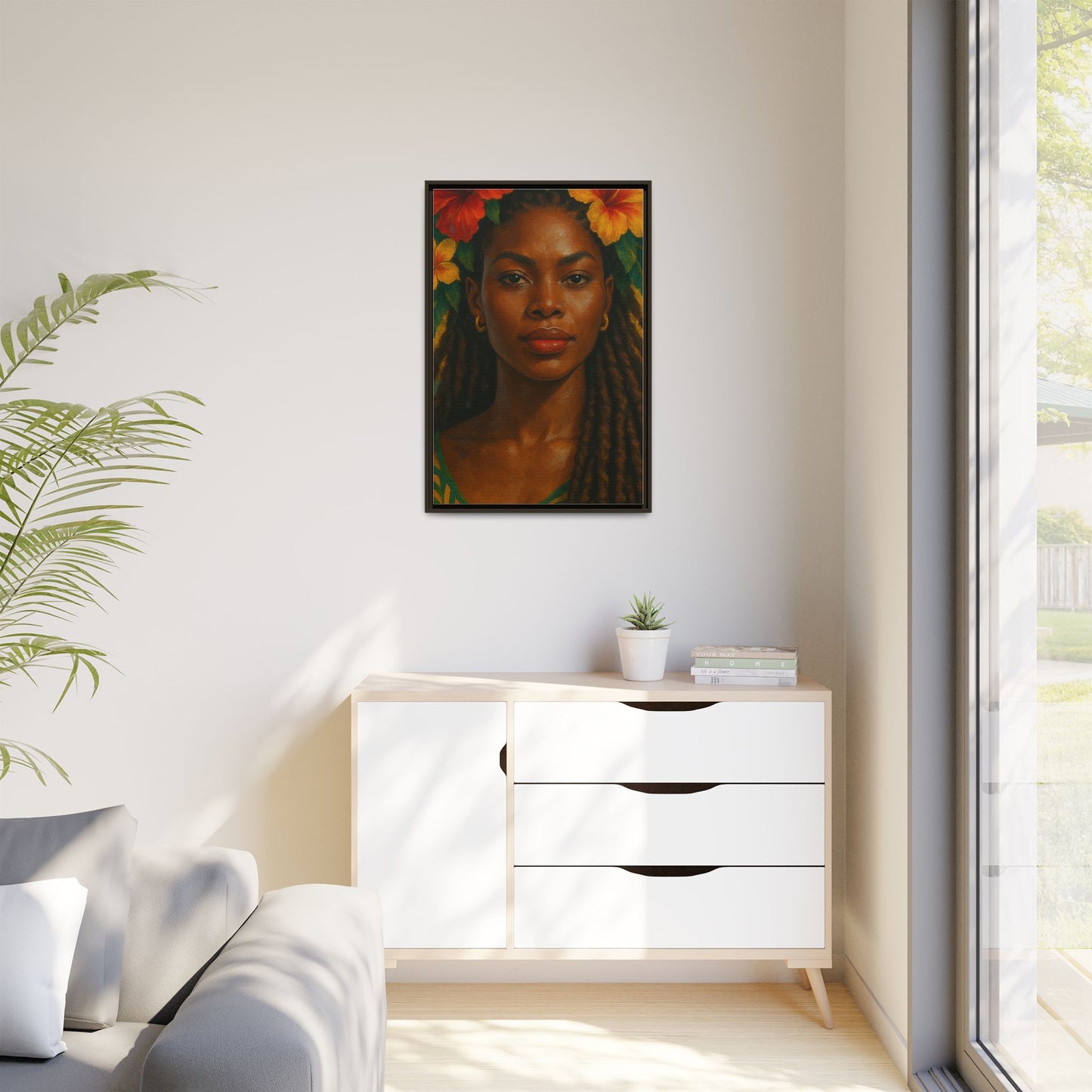 Framed Matte Canvas Print —Pennycooke Girl