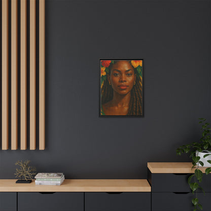 Framed Matte Canvas Print —Pennycooke Girl