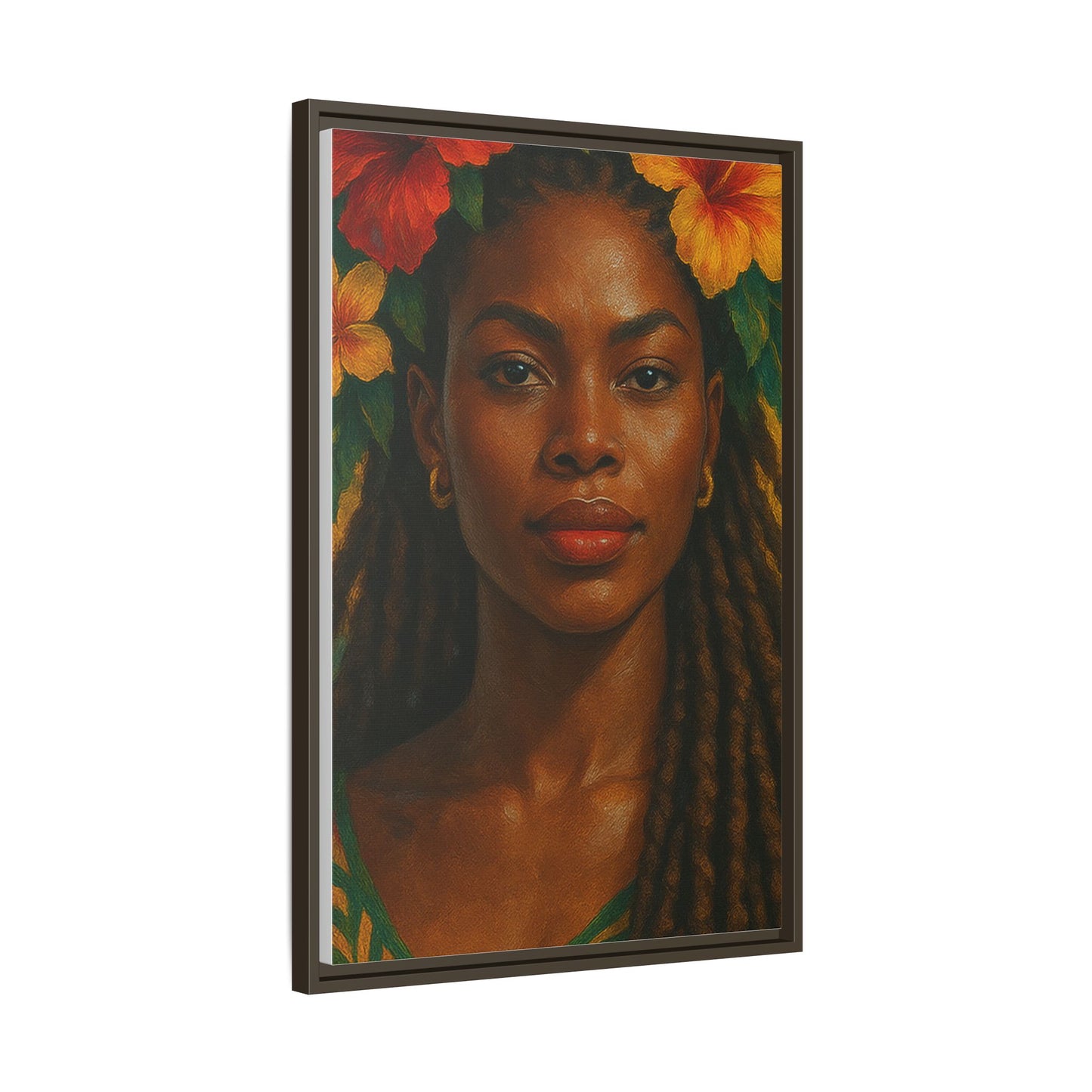 Framed Matte Canvas Print —Pennycooke Girl