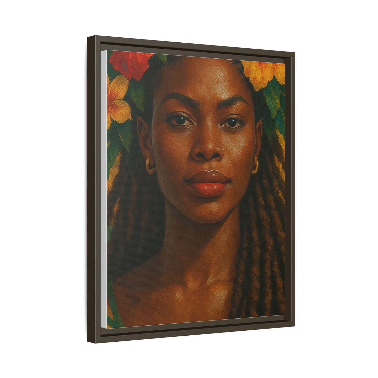 Framed Matte Canvas Print —Pennycooke Girl