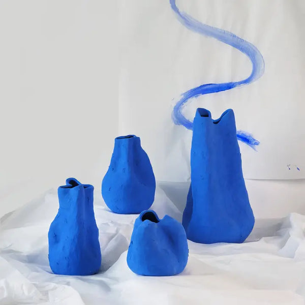 Alexis Matte Blue Vase