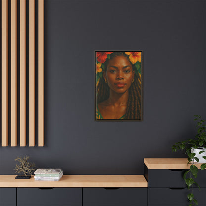 Framed Matte Canvas Print —Pennycooke Girl