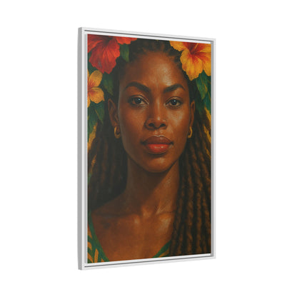 Framed Matte Canvas Print —Pennycooke Girl
