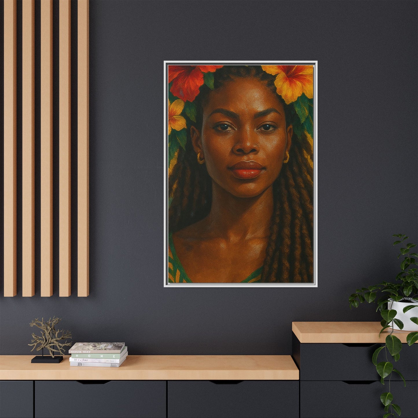 Framed Matte Canvas Print —Pennycooke Girl