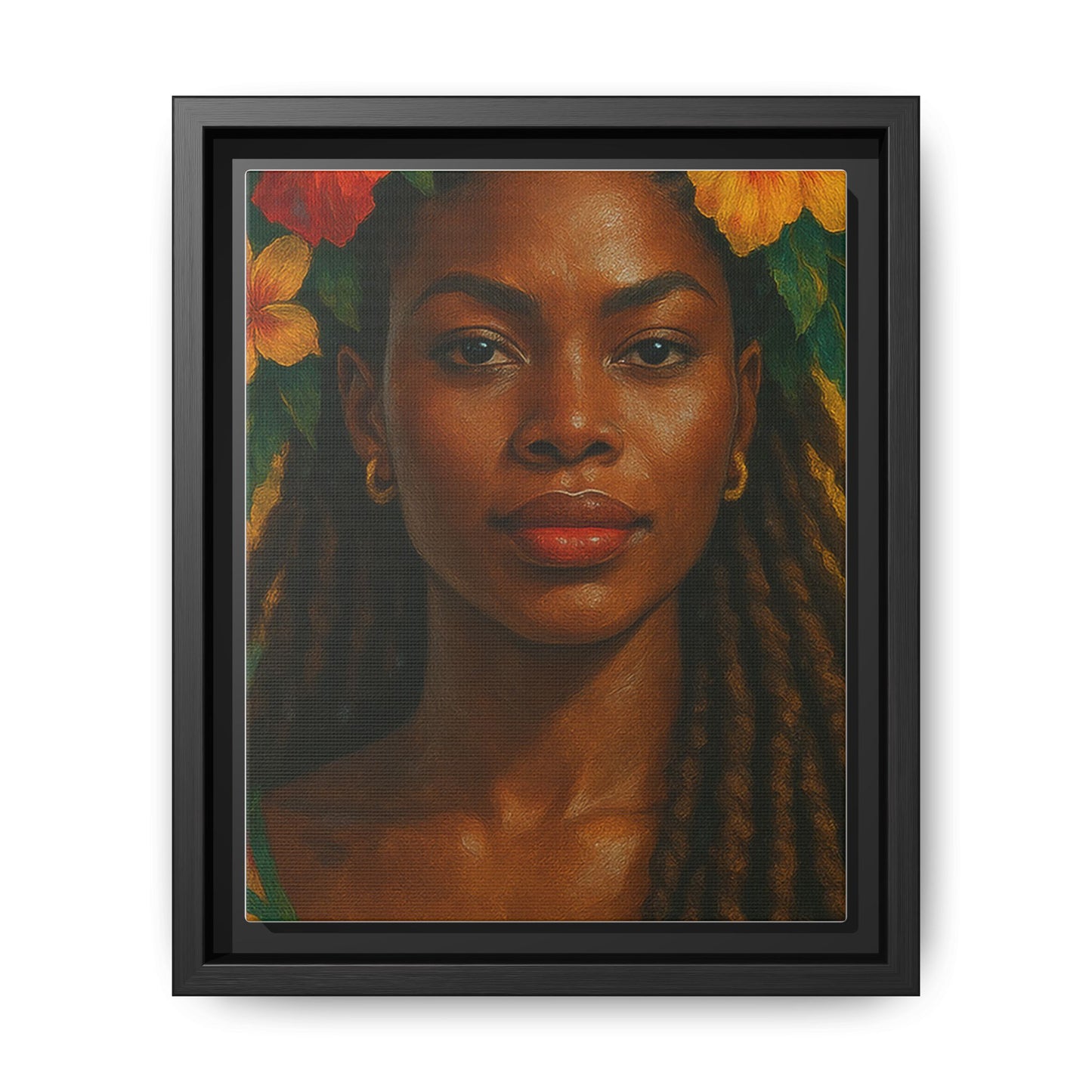 Framed Matte Canvas Print —Pennycooke Girl