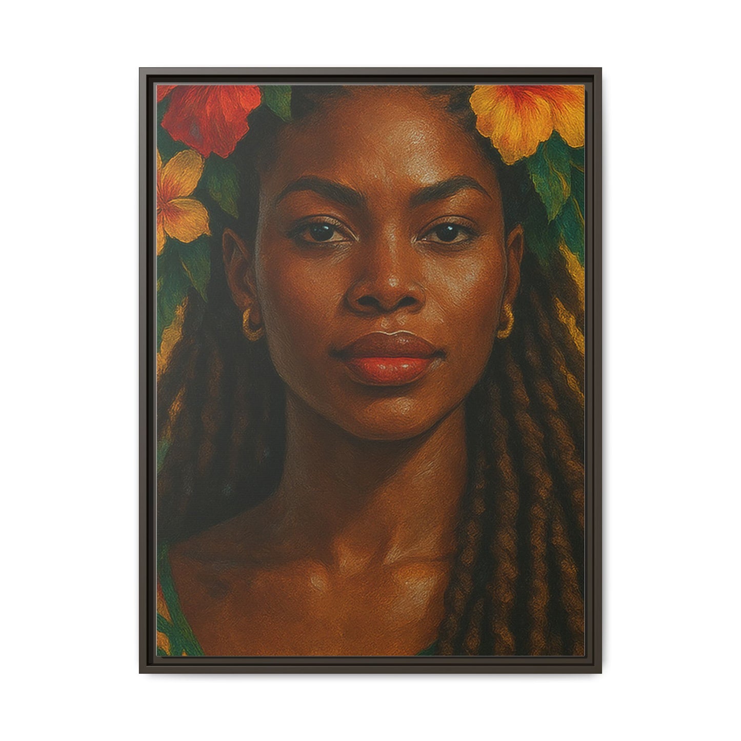 Framed Matte Canvas Print —Pennycooke Girl