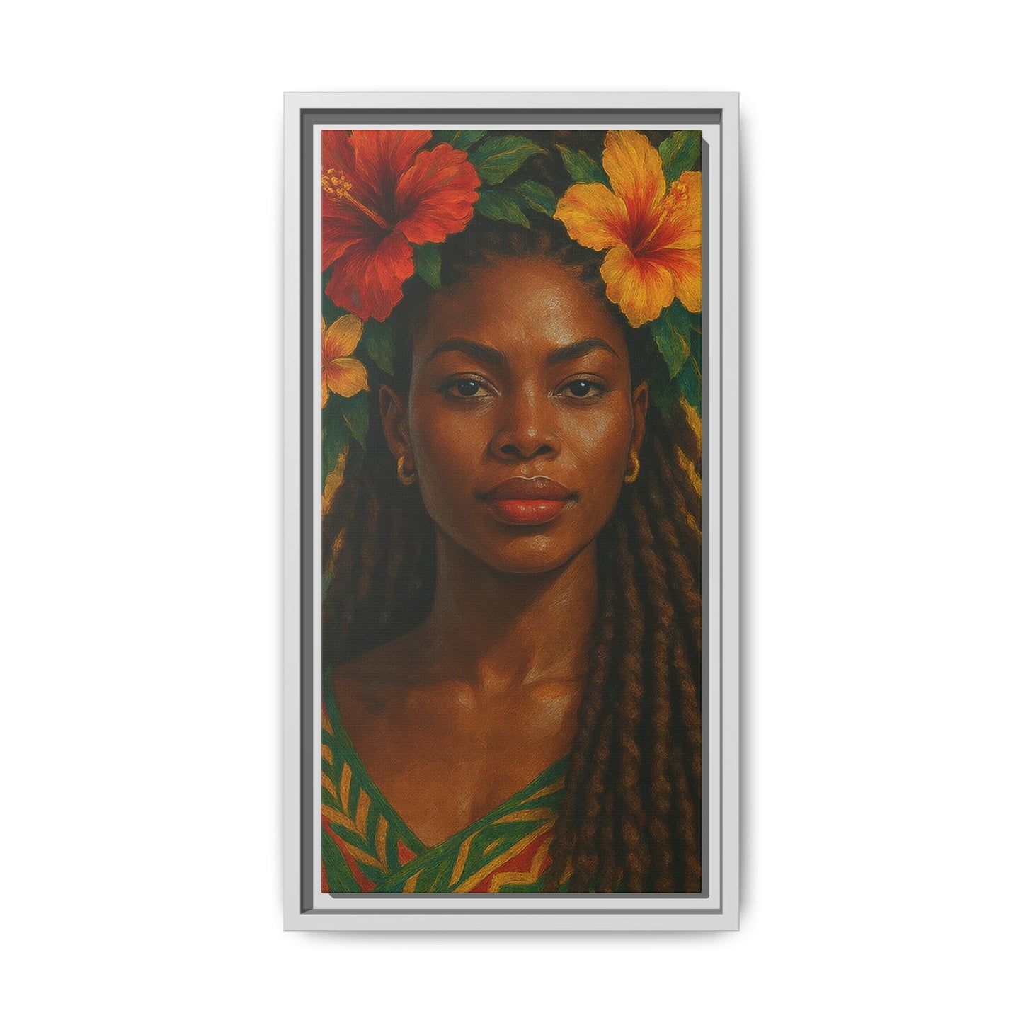 Framed Matte Canvas Print —Pennycooke Girl