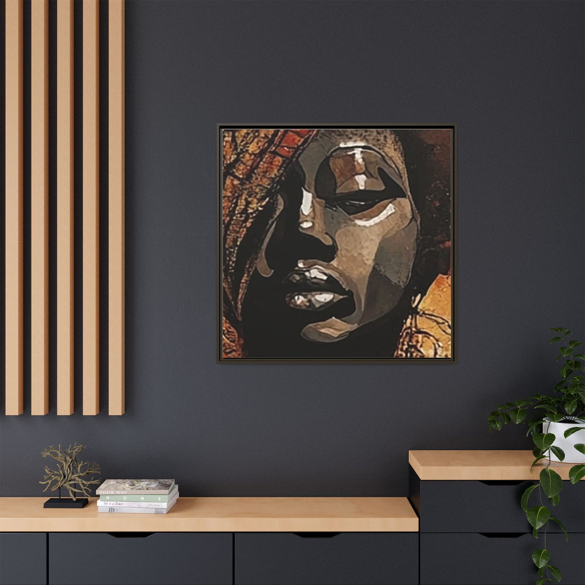 Palmyra - Framed Matte Canvas Artwork - DesignsByZuedi