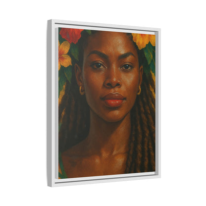 Framed Matte Canvas Print —Pennycooke Girl