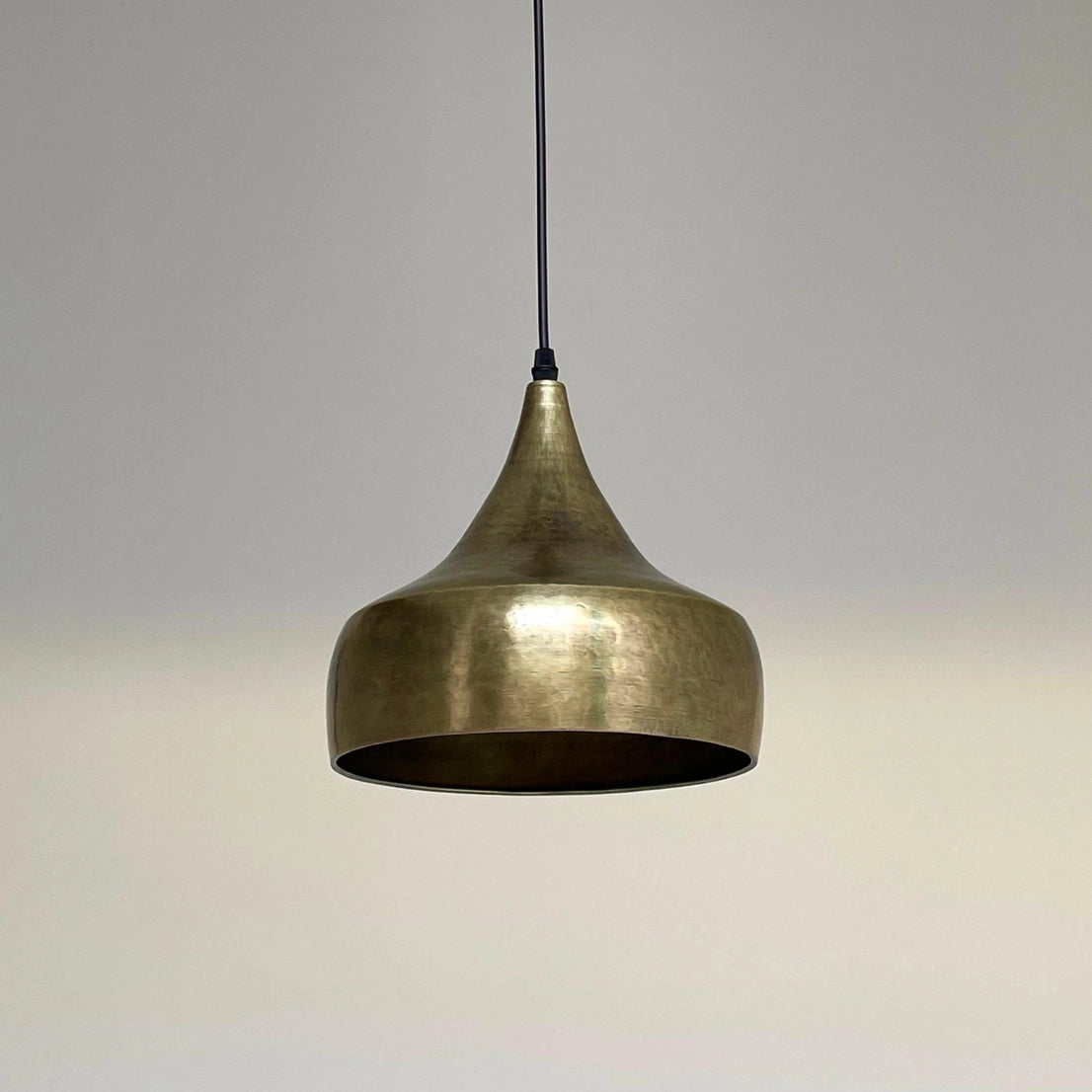 Handmade Hammered Brass Pendant Light