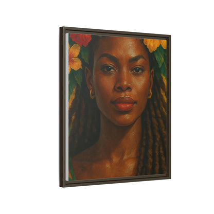 Framed Matte Canvas Print —Pennycooke Girl