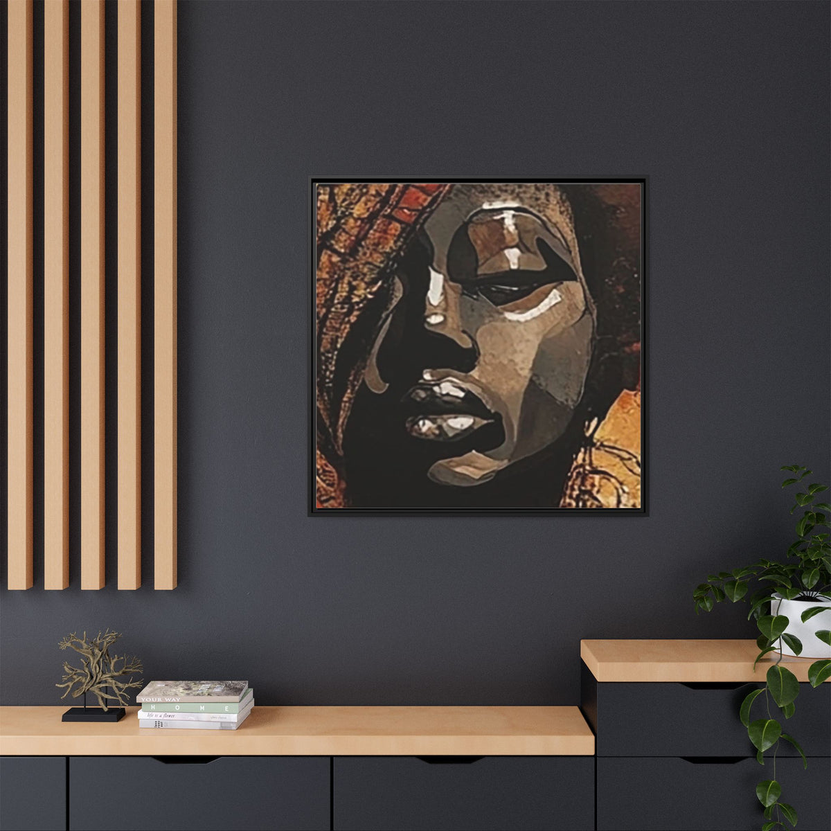 Palmyra - Framed Matte Canvas Artwork - DesignsByZuedi