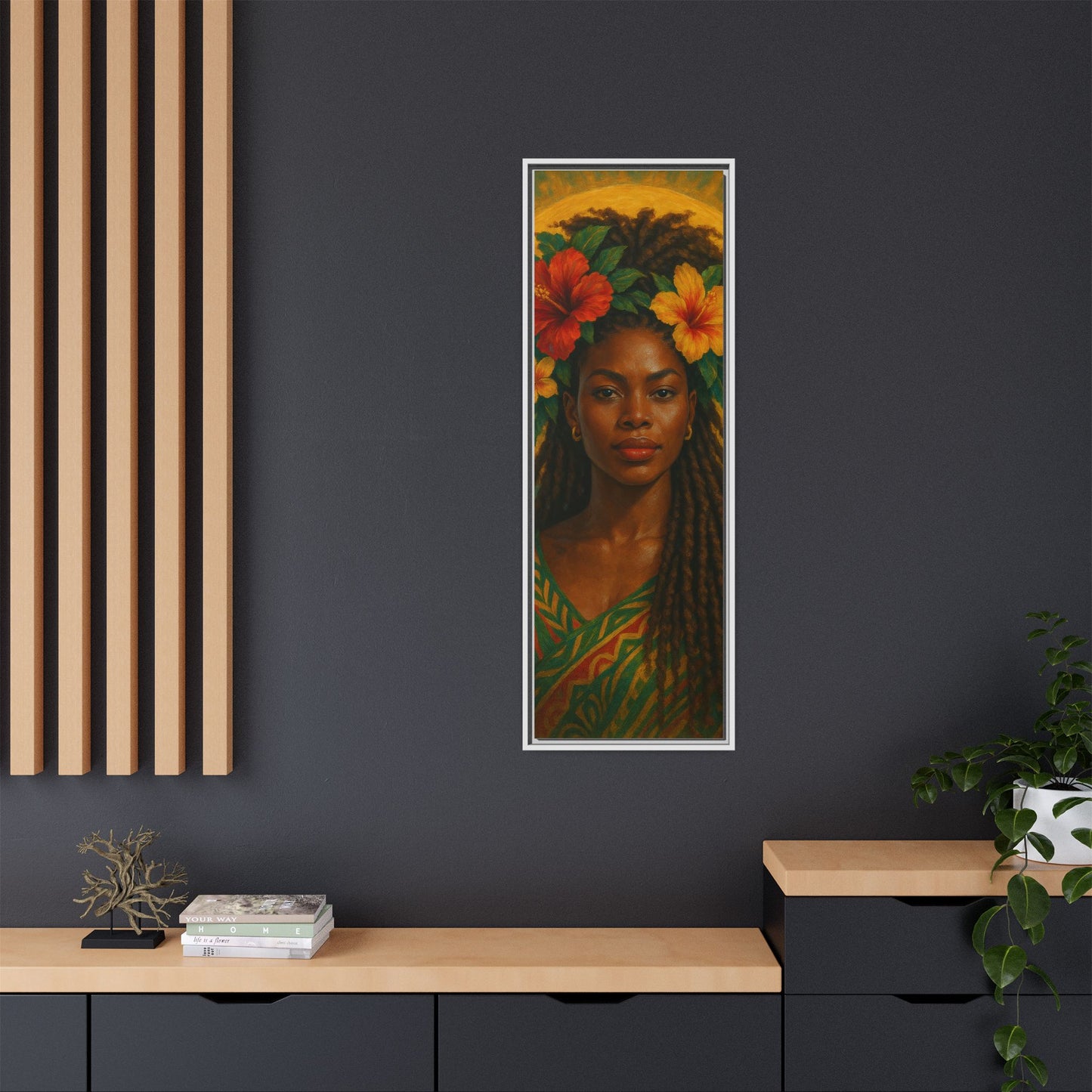 Framed Matte Canvas Print —Pennycooke Girl