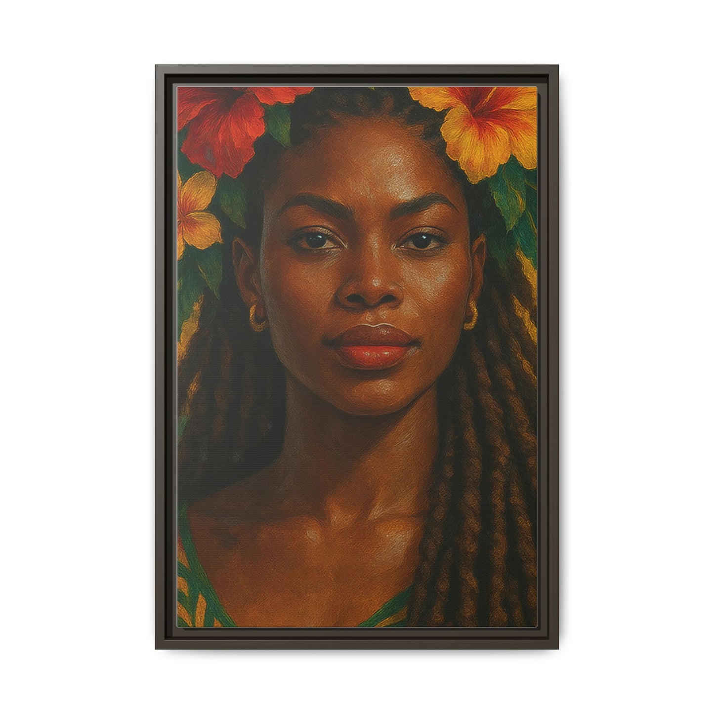 Framed Matte Canvas Print —Pennycooke Girl