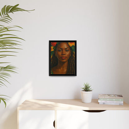 Framed Matte Canvas Print —Pennycooke Girl