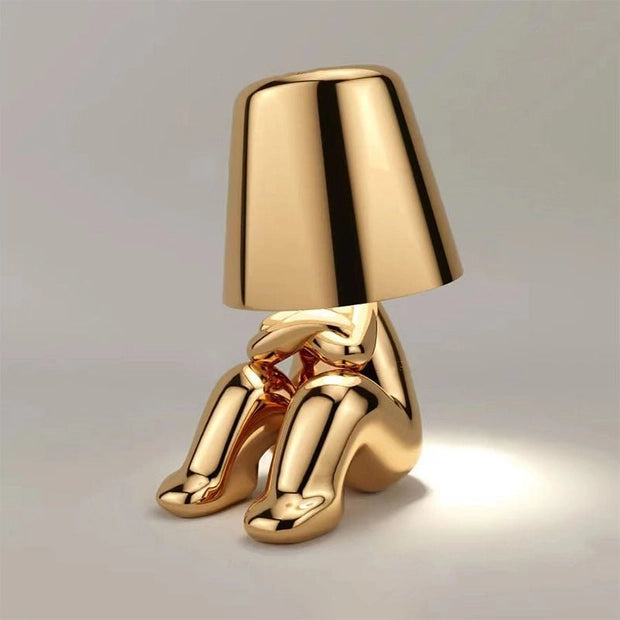 Thinker Golden Lamp - DesignsByZuedi