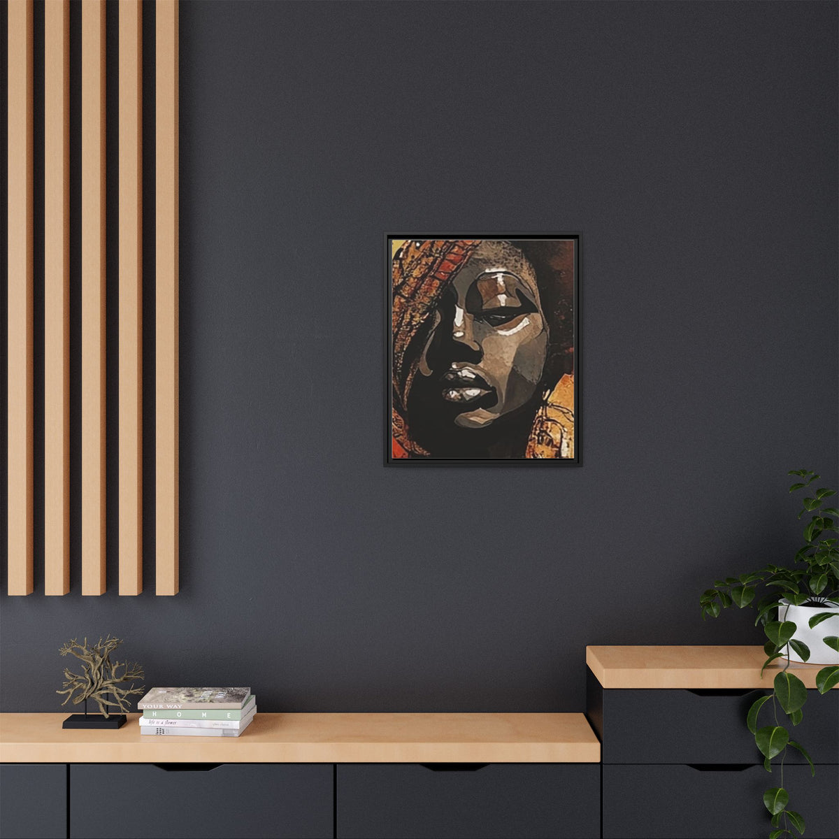 Palmyra - Framed Matte Canvas Artwork - DesignsByZuedi