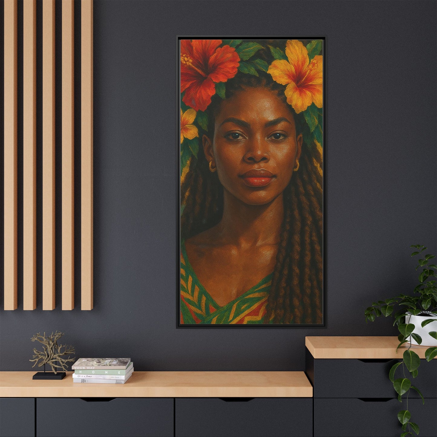 Framed Matte Canvas Print —Pennycooke Girl