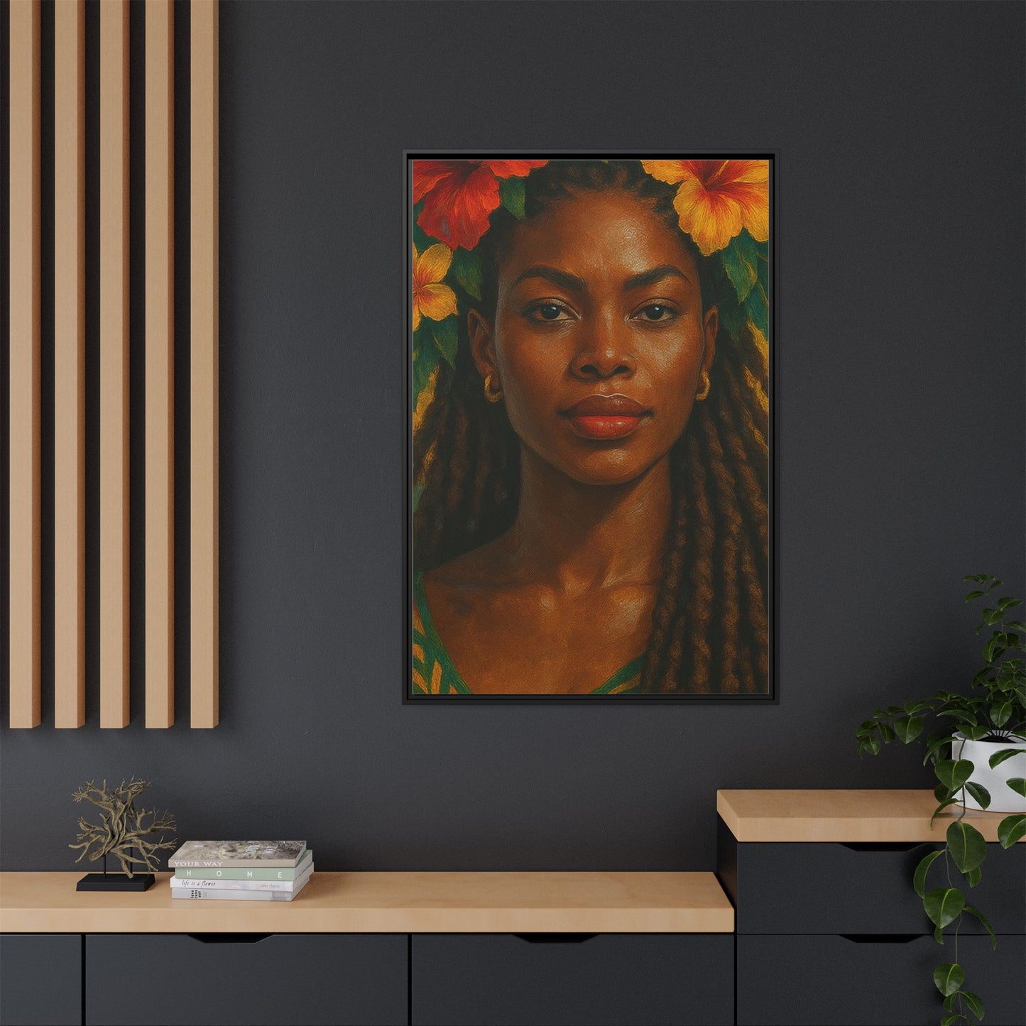 Framed Matte Canvas Print —Pennycooke Girl