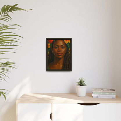 Framed Matte Canvas Print —Pennycooke Girl