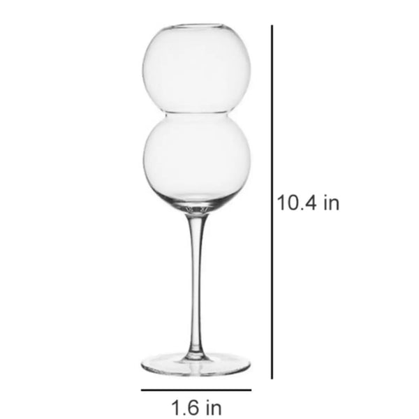 Palm Beach- Ball Shape Crystal Champagne Glass