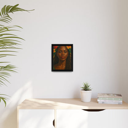 Framed Matte Canvas Print —Pennycooke Girl