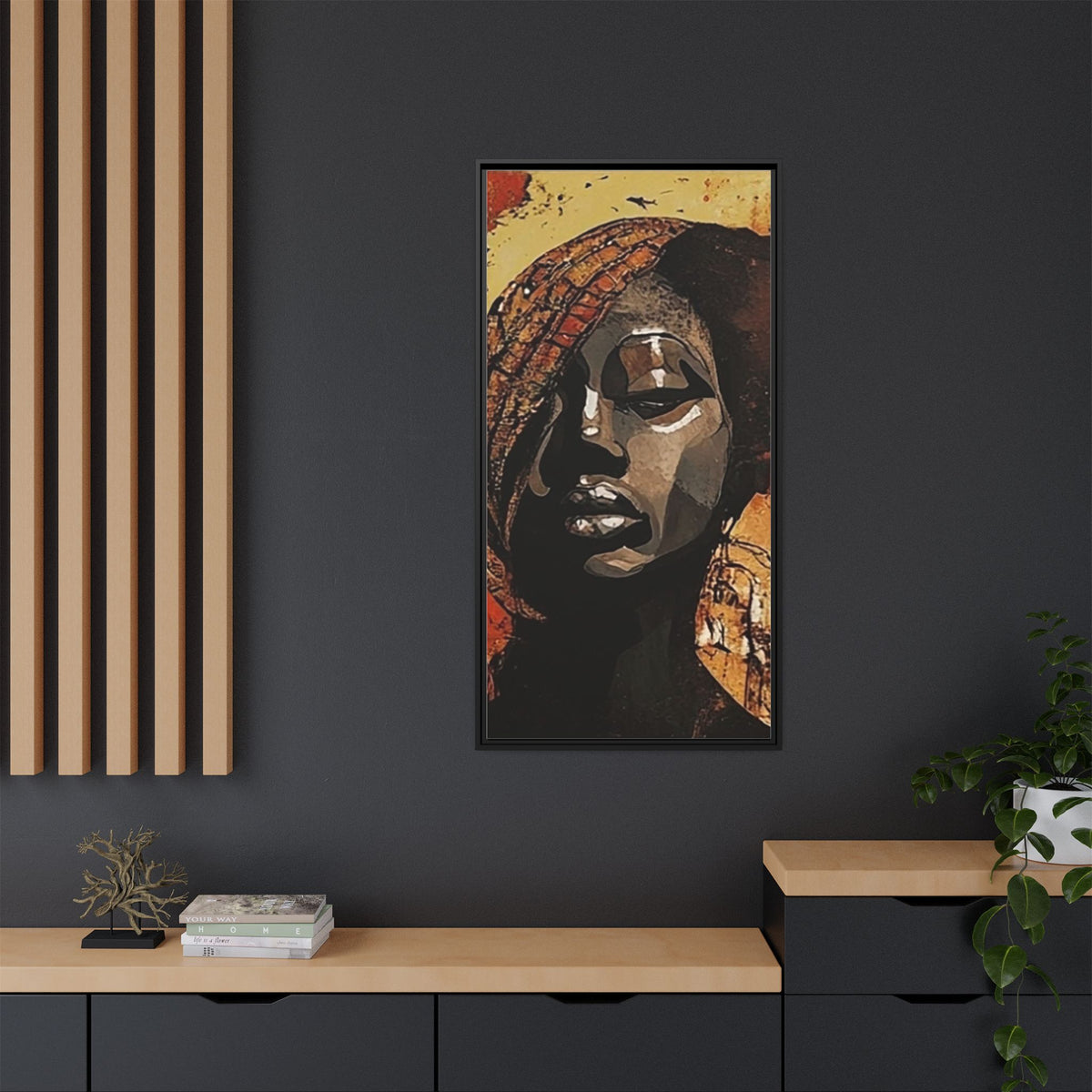 Palmyra - Framed Matte Canvas Artwork - DesignsByZuedi