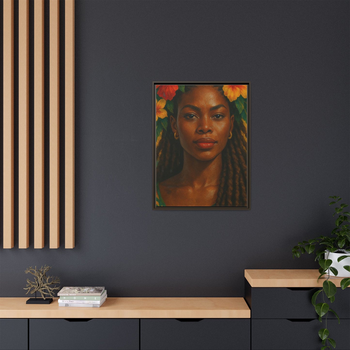 Framed Matte Canvas Print —Pennycooke Girl