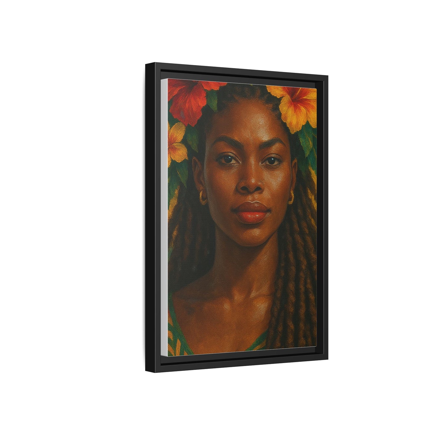 Framed Matte Canvas Print —Pennycooke Girl