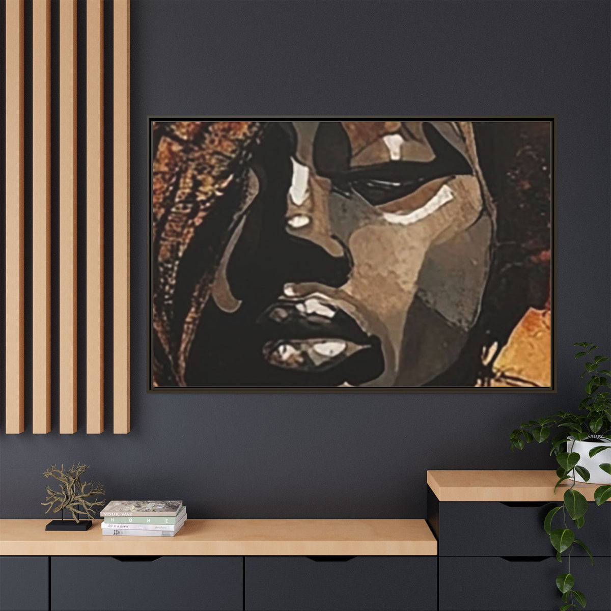 Palmyra - Framed Matte Canvas Artwork - DesignsByZuedi
