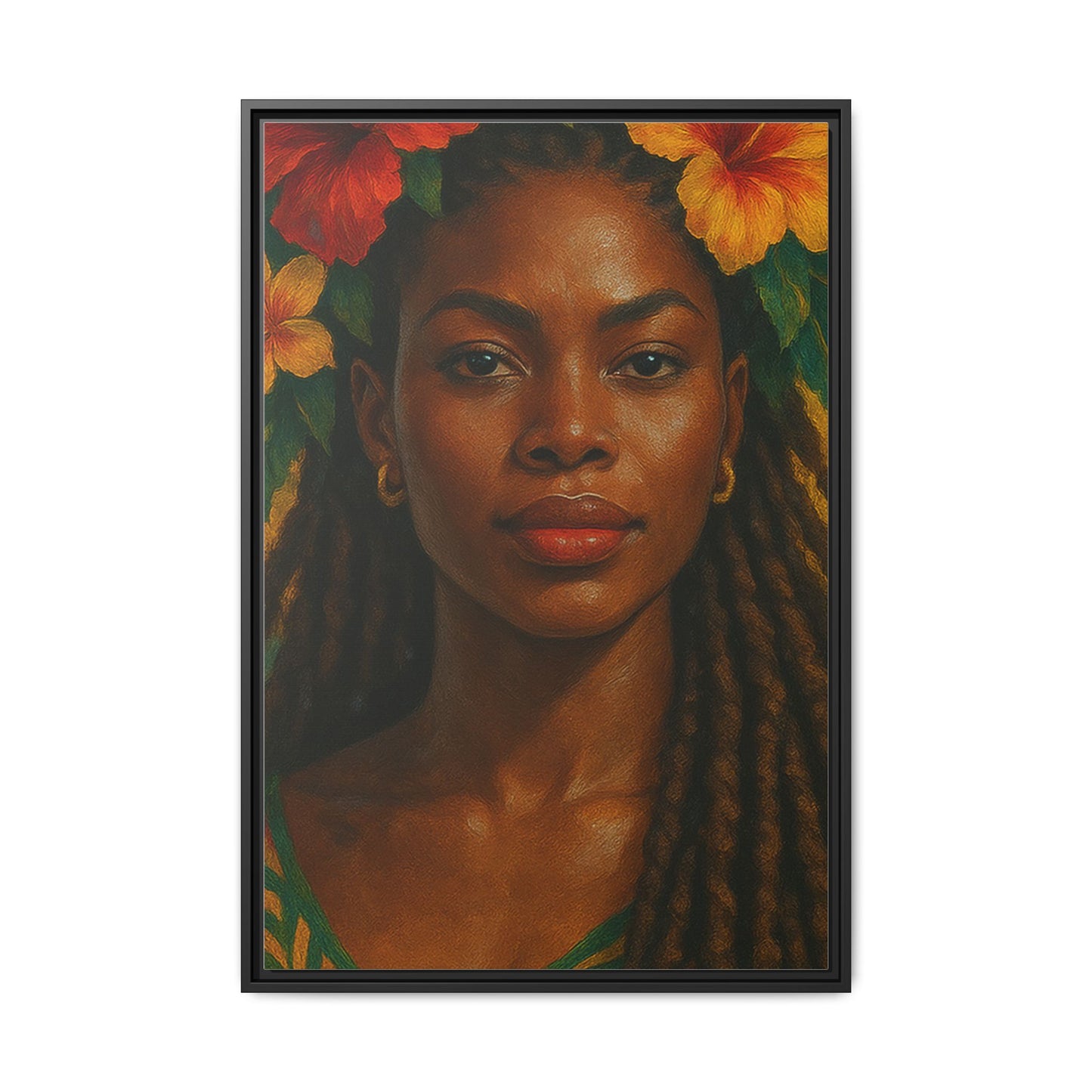 Framed Matte Canvas Print —Pennycooke Girl