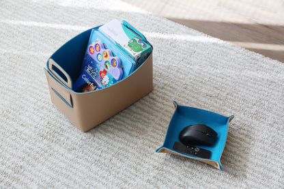 Haddington - Vegan Leather and Felt Storage Basket
