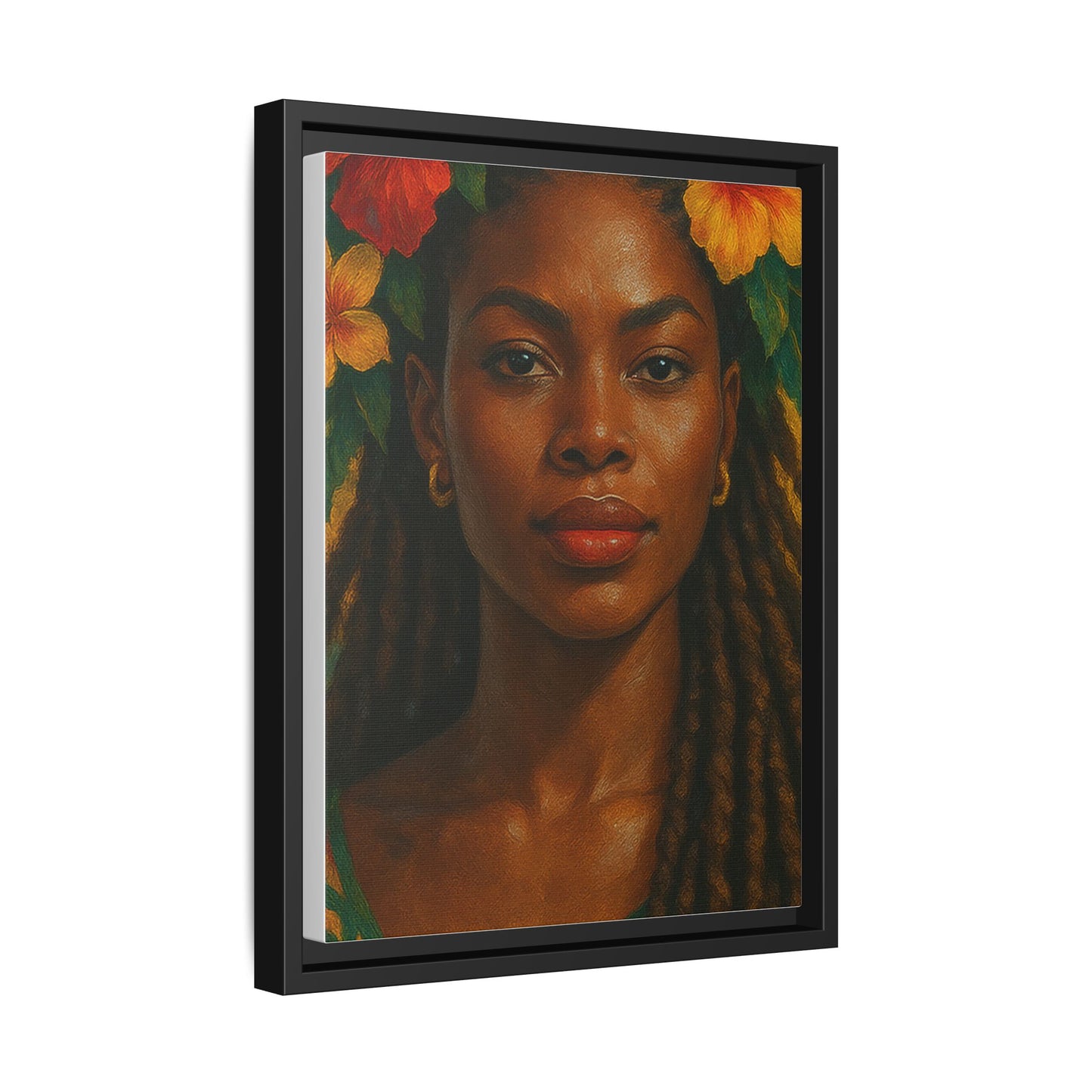 Framed Matte Canvas Print —Pennycooke Girl
