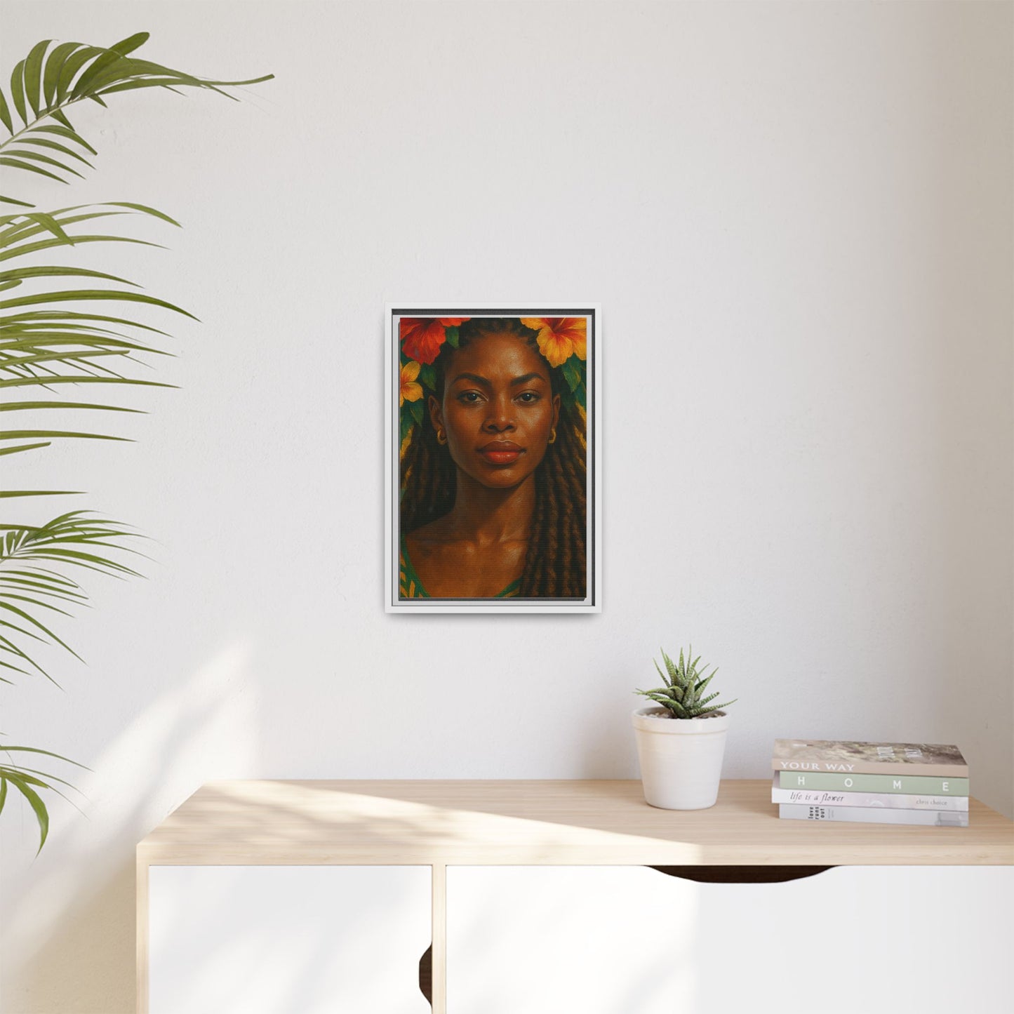 Framed Matte Canvas Print —Pennycooke Girl