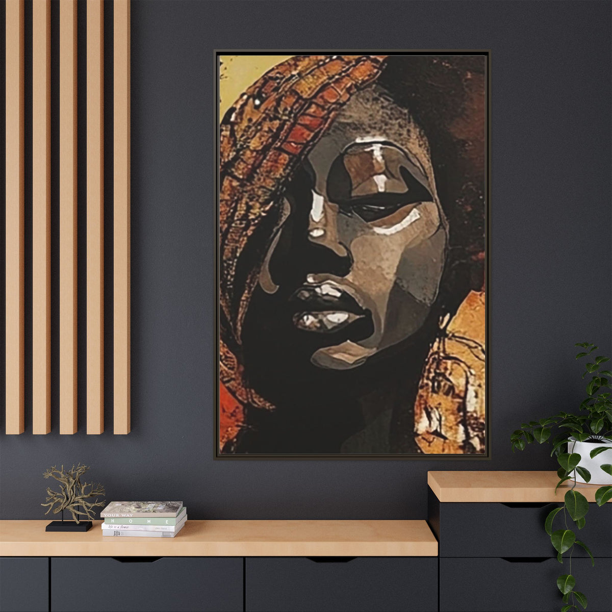 Palmyra - Framed Matte Canvas Artwork - DesignsByZuedi