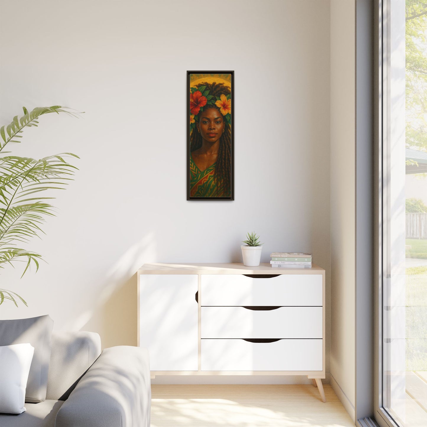 Framed Matte Canvas Print —Pennycooke Girl