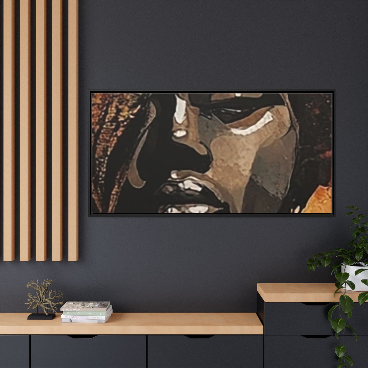 Palmyra - Framed Matte Canvas Artwork - DesignsByZuedi