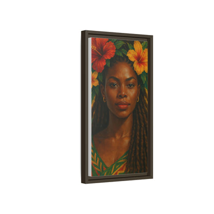 Framed Matte Canvas Print —Pennycooke Girl