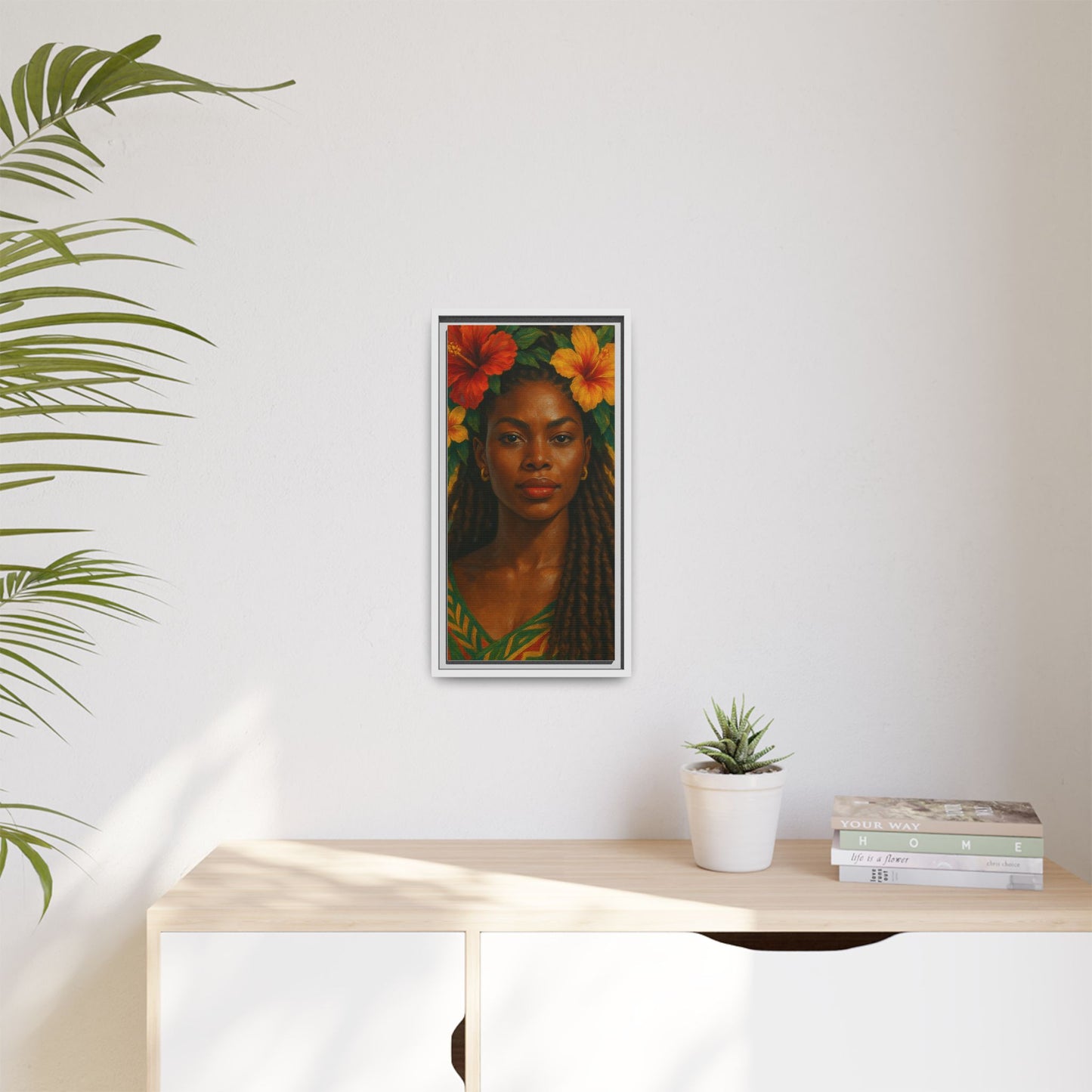 Framed Matte Canvas Print —Pennycooke Girl