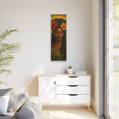 Framed Matte Canvas Print —Pennycooke Girl