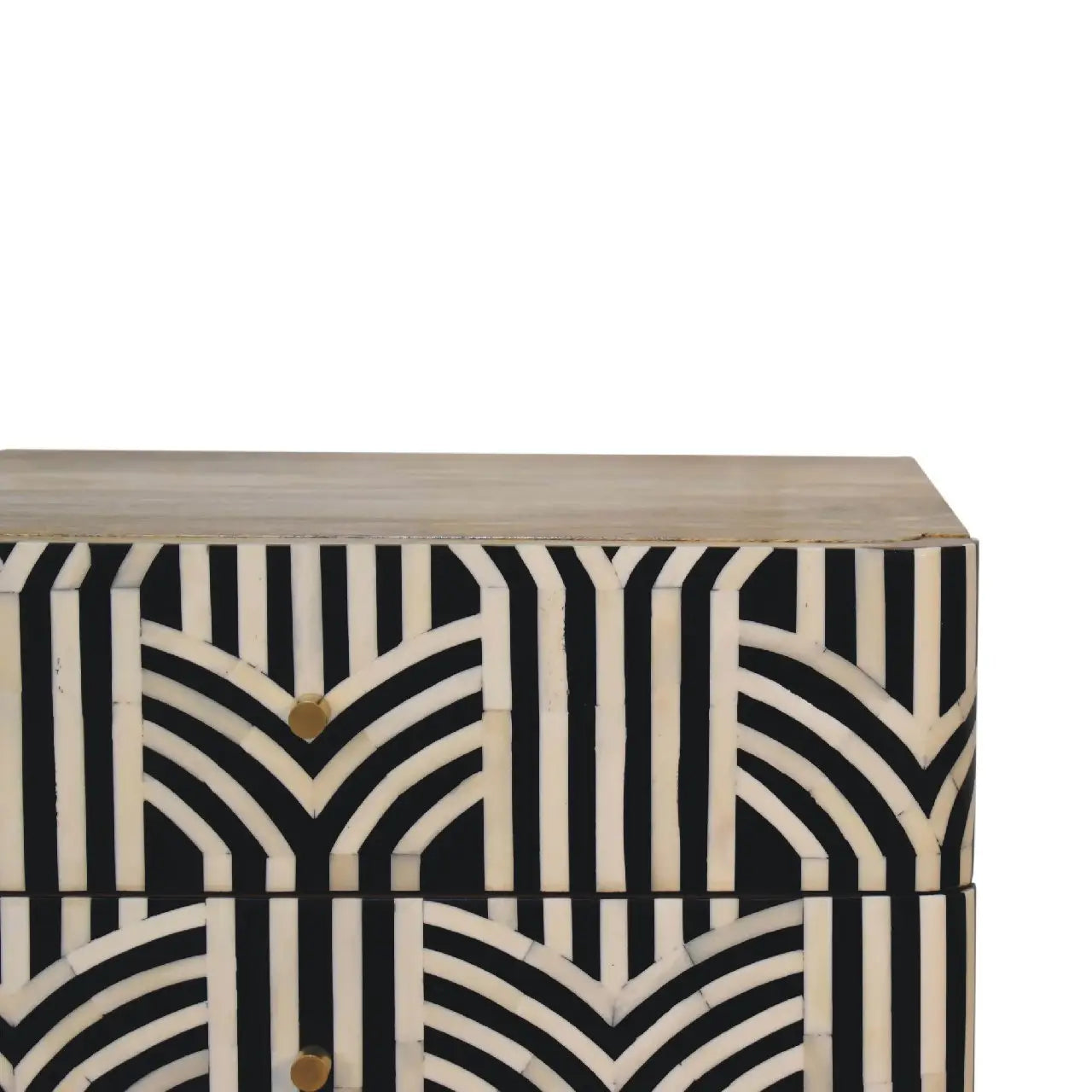 Edessa Bone Inlay Bedside Table/End Table - DesignsByZuedi