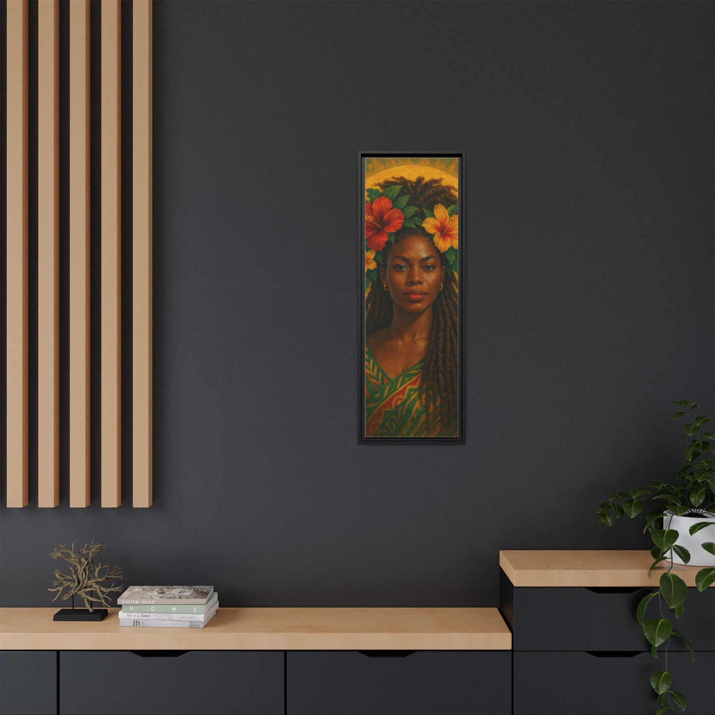 Framed Matte Canvas Print —Pennycooke Girl